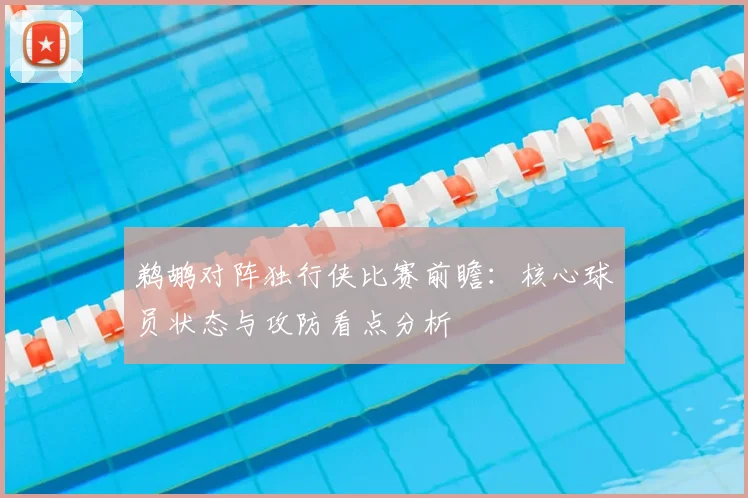 鹈鹕对阵独行侠比赛前瞻：核心球员状态与攻防看点分析